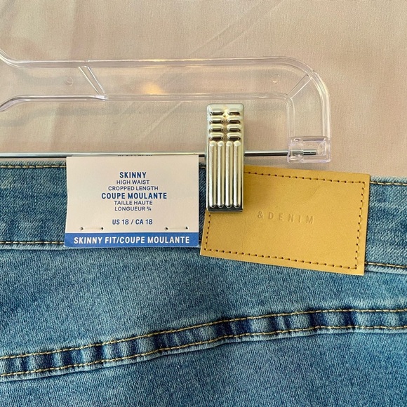 H&M skinny high waist cropped length jeans size 18 - Picture 4 of 5